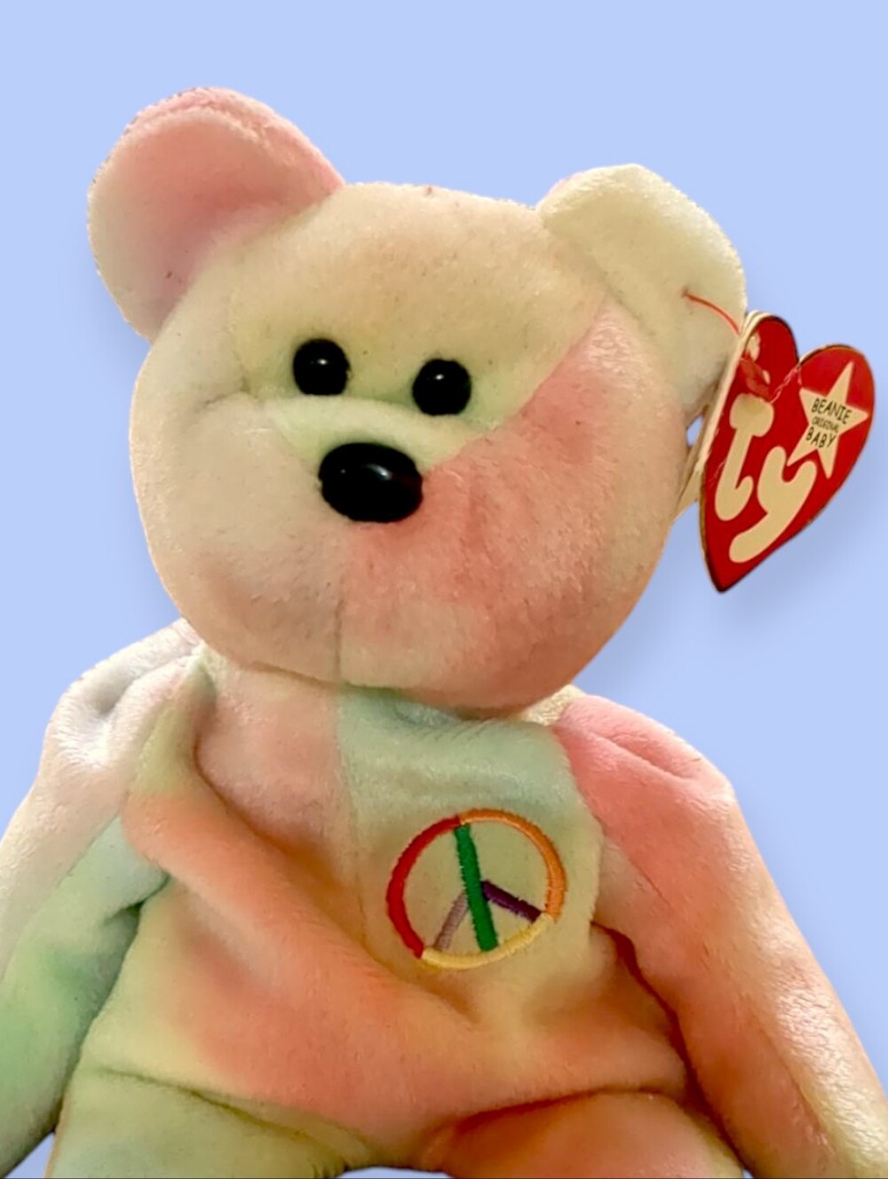Ty Peace the Bear Retired 1996 Super Rare